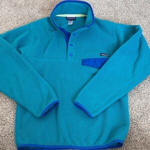 Patagonia synchilla teal and blue men’s XS